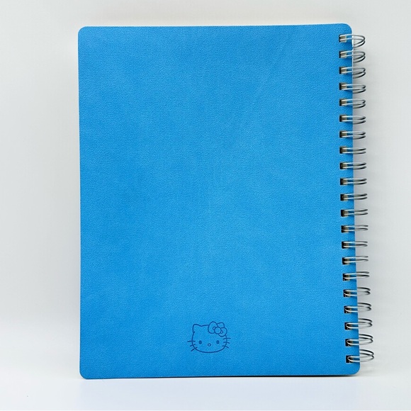 Sanrio Hello Kitty 2025 Large Spiral Planner - Blue Soft Leather Cover - Picture 11 of 11
